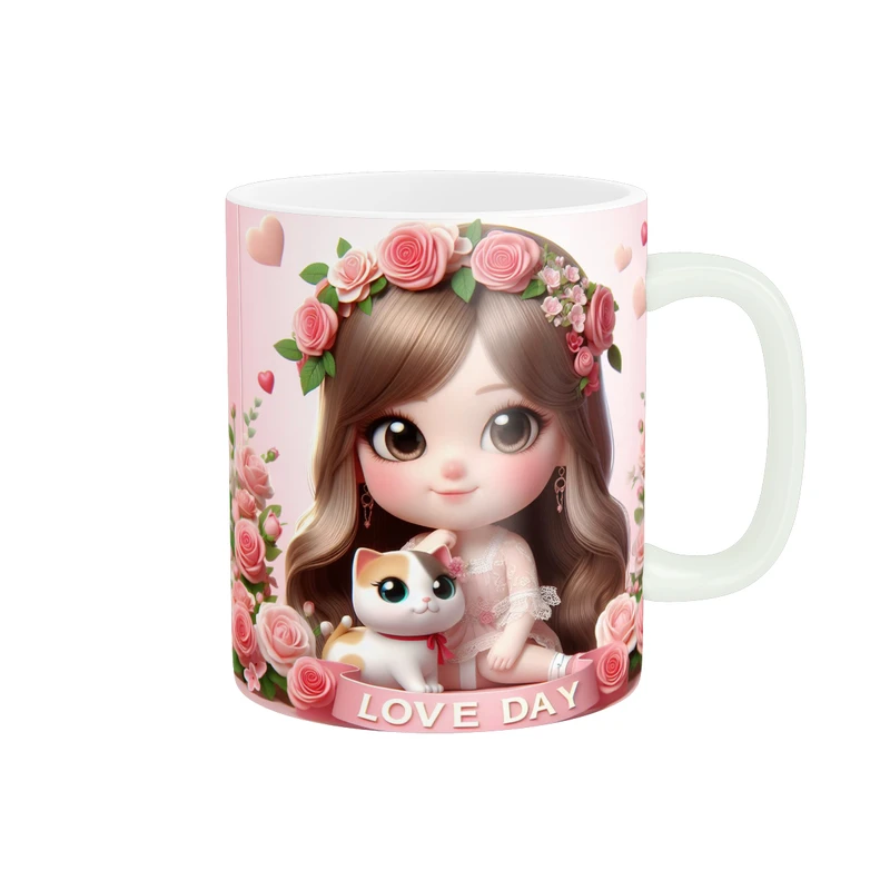 ماگ پاد آفرين طرح  عشق مدل هديه عاشقانه کد 1065