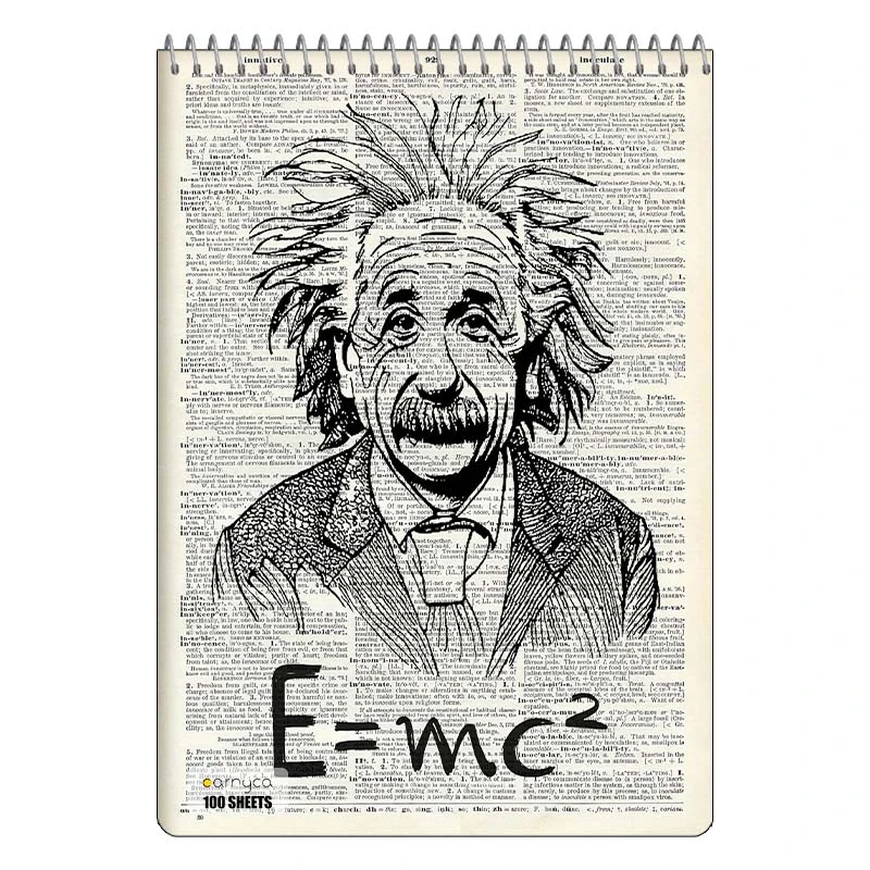 دفتر شطرنجی 100 برگ کارنیکا طرح روزنامه وینتج Vintage Newspaper کد 90881