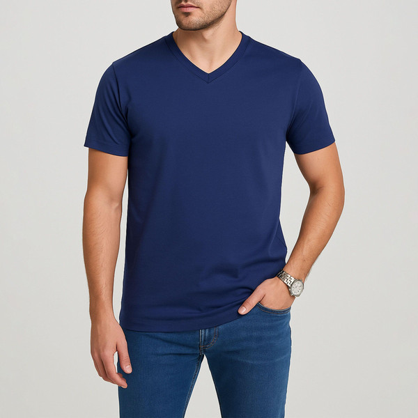 تی شرت آستین کوتاه مردانه باینت مدل 2261798 رنگ آبی نفتی