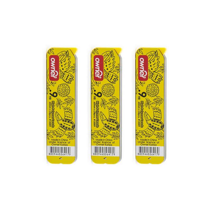 نوک مداد نوکی 0.9 میلی‌متری اونر مدل High Polymer بسته 3 عددی