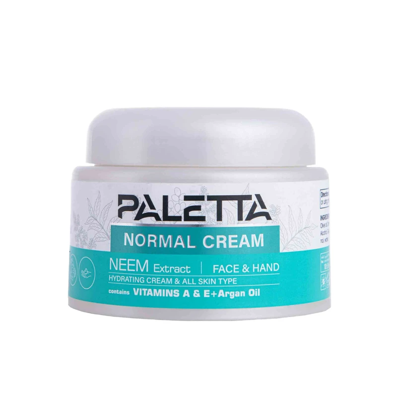 کرم مرطوب کننده دست و صورت پالتا مدل Neem  مناسب برای پوست های معمولی حجم 100 میلی لیتر