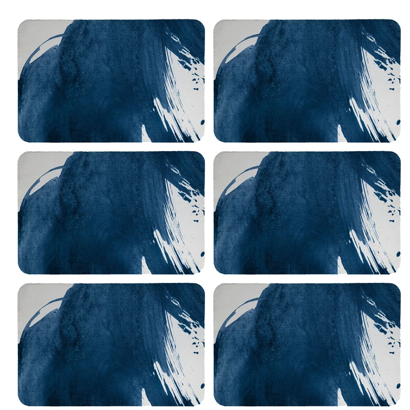 زیربشقابی طرح آبرنگی کد 9138 بسته 6 عددی 