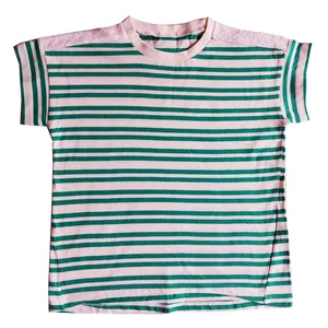 تی شرت آستین کوتاه دخترانه مدل راه راه لوپیل 4