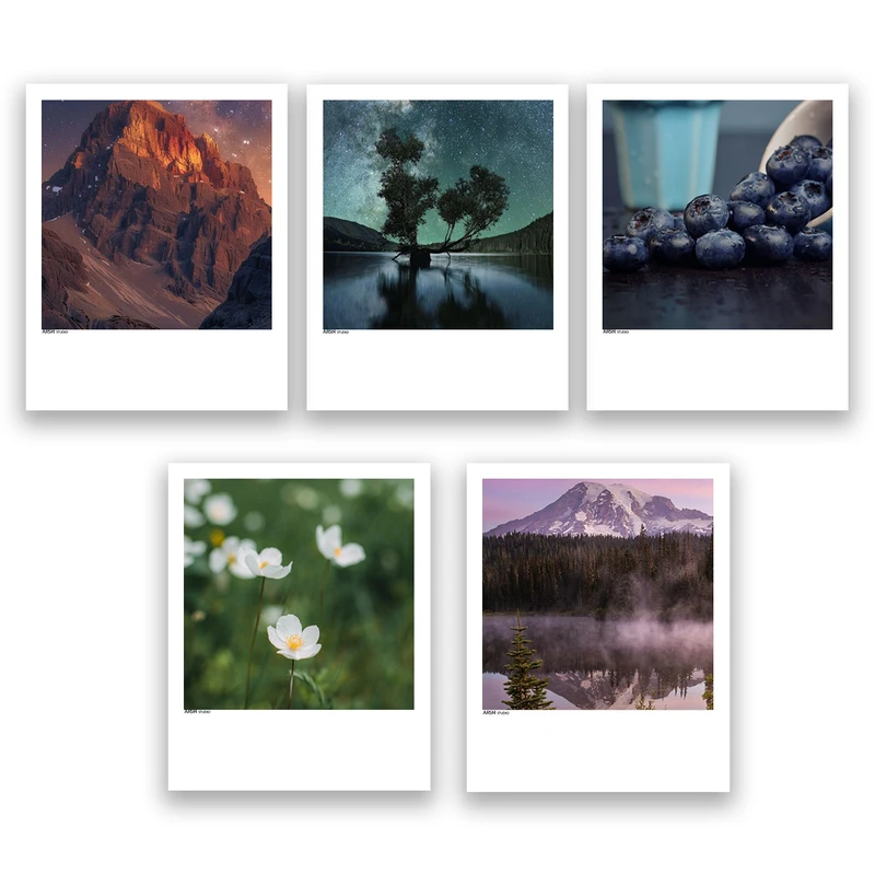 آویز تزیینی عرش مدل فانتزی منظره طبیعت زیبا کد Asa759 مجموعه پنج عددی