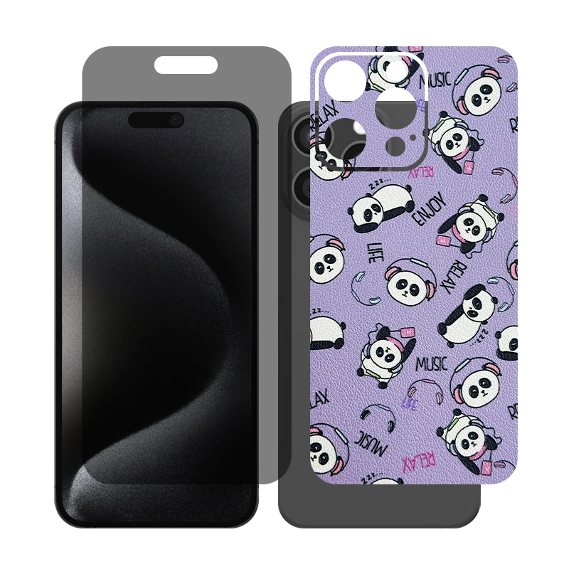 محافظ صفحه نمایش حریم شخصی گلس مدل Together مناسب برای گوشی موبایل اپل iPhone 16 Pro Max به همراه برچسب پوششی