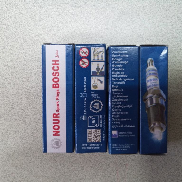 شمع خودرو شمع نور مدل FR7DE بسته 4 عددی