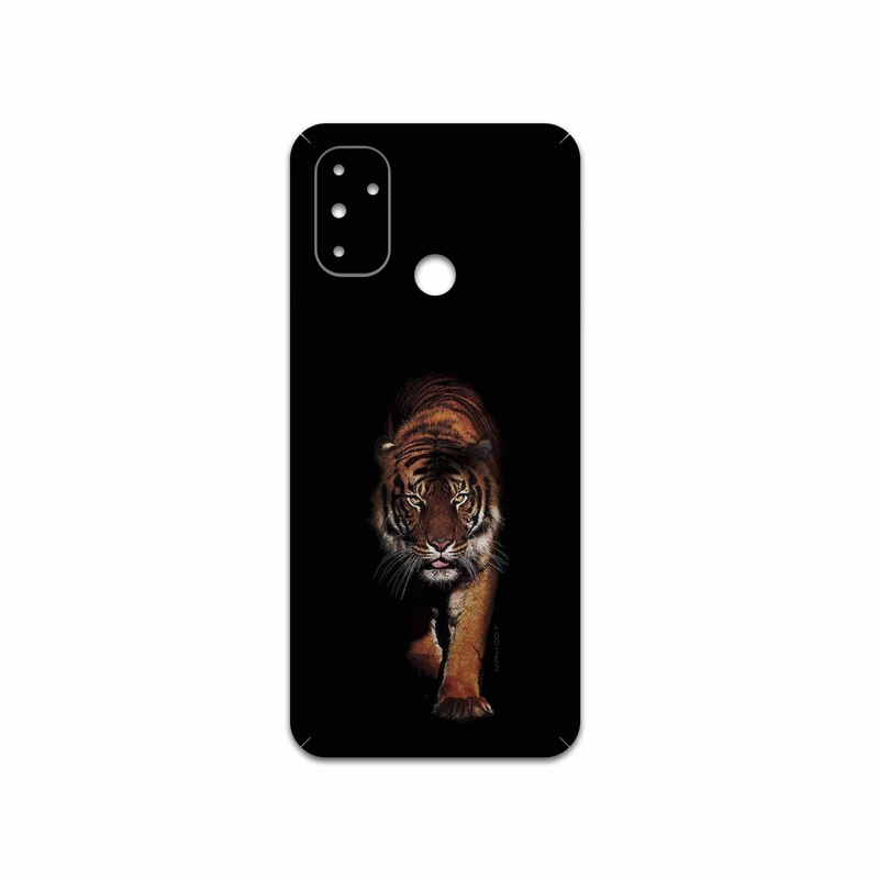 برچسب پوششی ماهوت مدل Wild-Tiger مناسب برای گوشی موبایل وان پلاس Nord N100