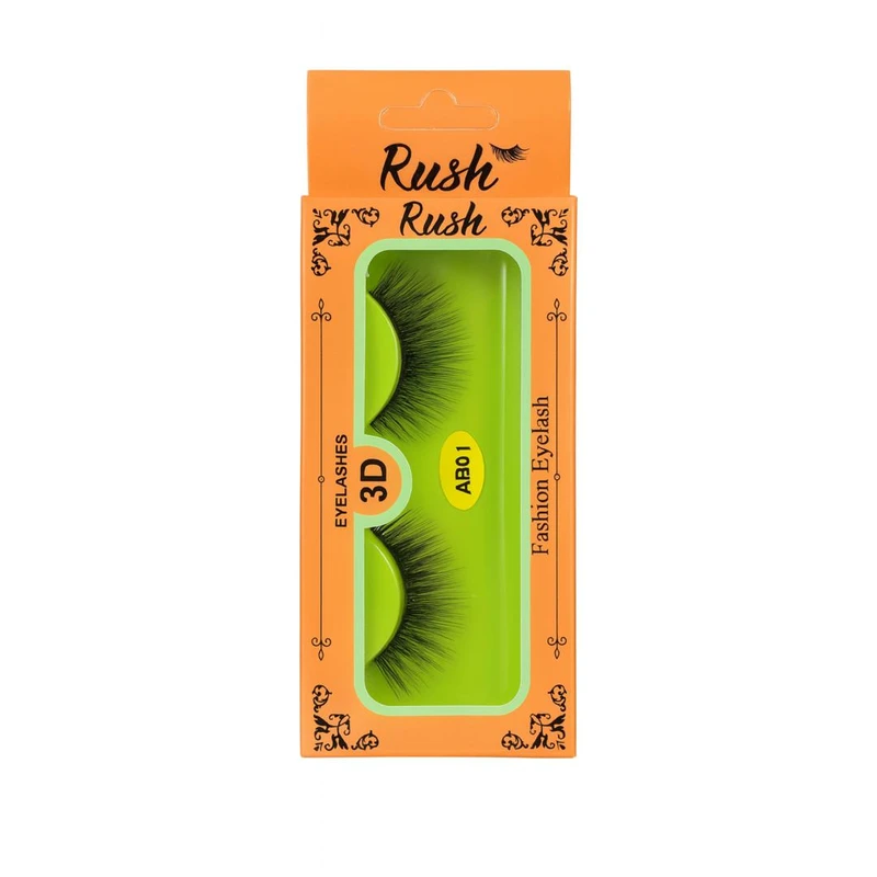 مژه مصنوعی 3 بعدی راش مدل فشن کد AB01 بسته 2 عددی