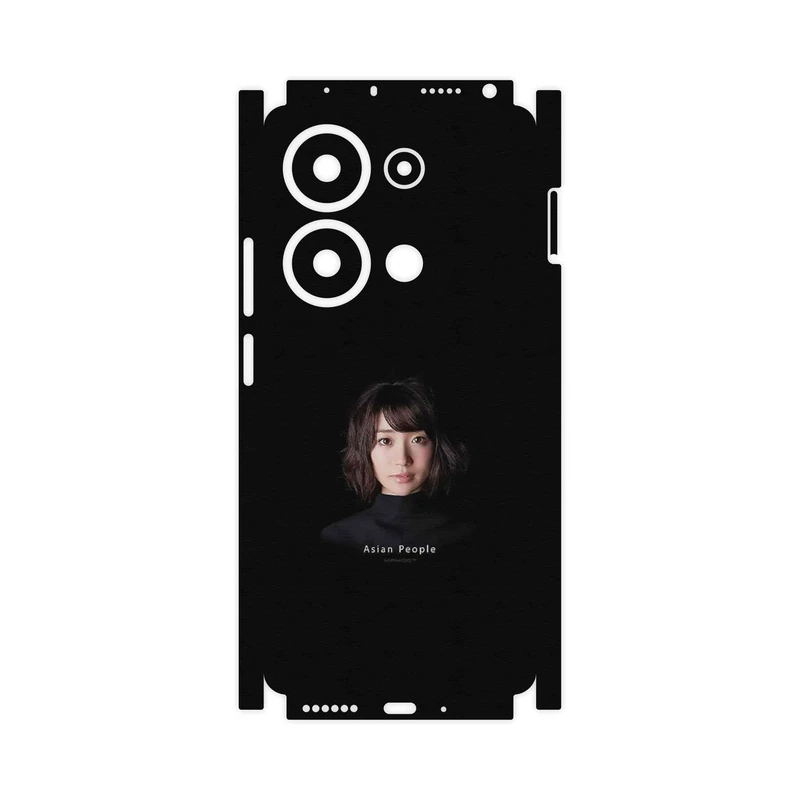 برچسب پوششی ماهوت مدل Portrait of an Asian Woman-FullSkin مناسب برای گوشی موبایل شیائومی Redmi Note 13 Pro 4G