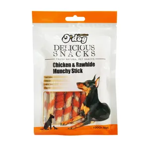 تشویقی سگ اُداگ مدل Chicken and Rawhide Munchy Stick وزن 100 گرم