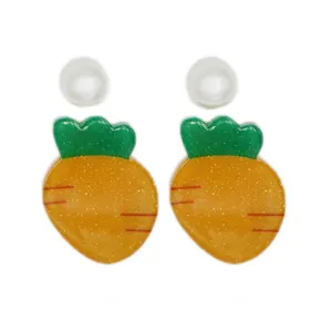 گوشواره دخترانه مدل آناناس و مروارید