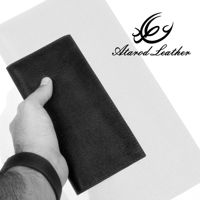 کیف پول چرم عطارد مدل چرم طبیعی کد K40