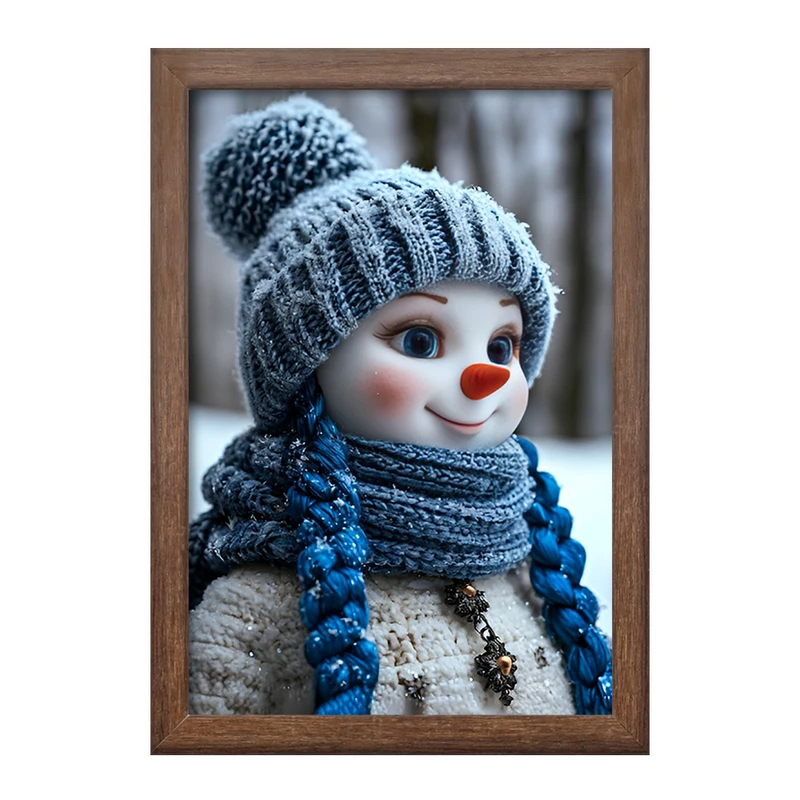 تابلو خندالو طرح آدم برفی بامزه کد F11861