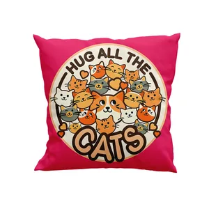 کوسن کودک پاد آفرین سایز 30*30 سانتی متر مدل گربه ها کد DKK1365