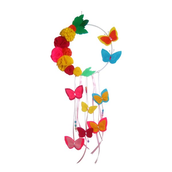 آویز تزیینی طرح گل و پروانه مدل AS