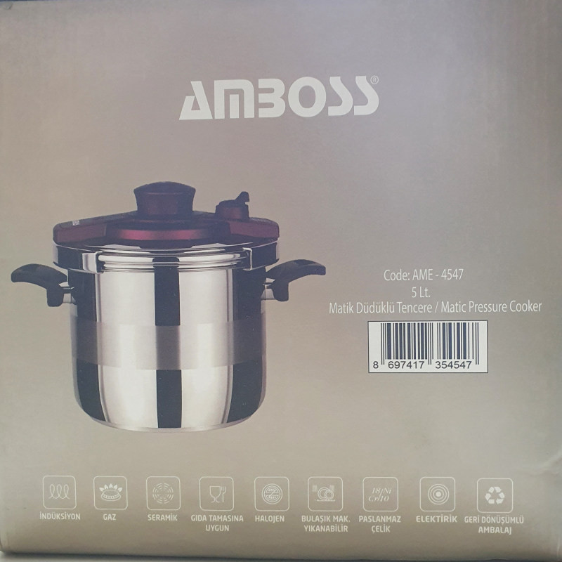 زودپز دوقلو آمباس مدل AME-4547 گنجایش 5 و 7 لیتر