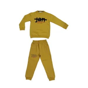 ست سویشرت و شلوار پسرانه کد 3144 رنگ زرد
