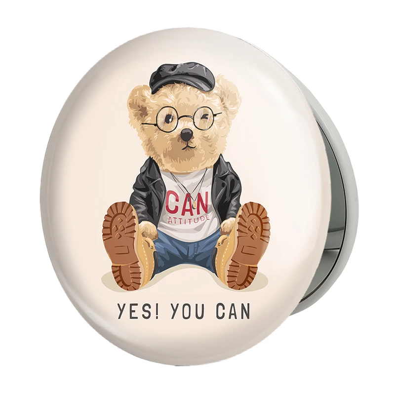 آینه جیبی خندالو طرح تدی Teddy مدل تاشو کد 26142 