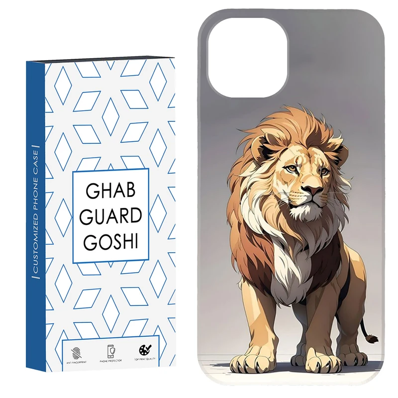 کاور قاب گارد گوشی طرح شیر کد Dimo-372 مناسب برای گوشی موبایل اپل iPhone 13 / 14