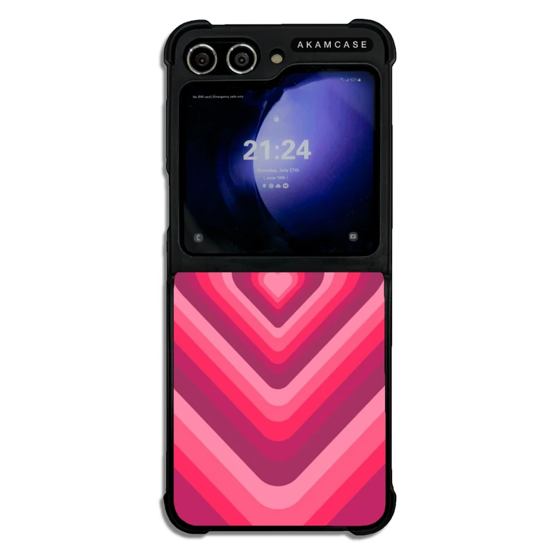 کاور آکام مدل AMCWSGZFLIP5-HEART44 مناسب برای گوشی موبایل سامسونگ Galaxy Z Flip 5