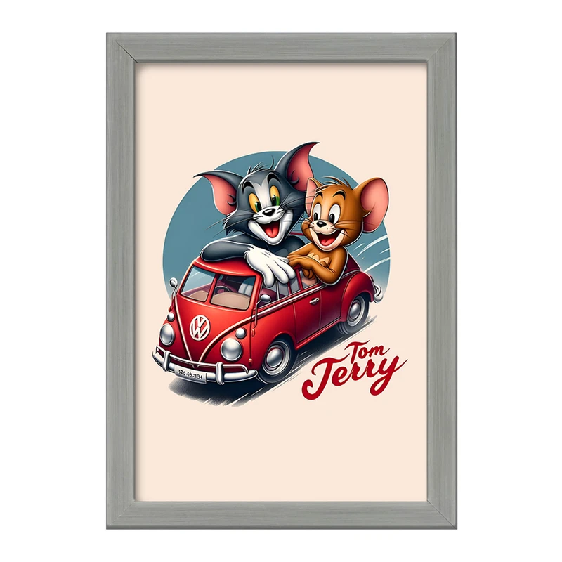 تابلو خندالو طرح تام و جری (Tom and Jerry) کد F7098