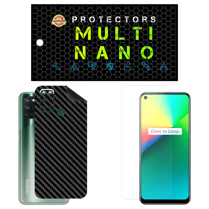 محافظ صفحه نمایش مولتی نانو مدل X-SFC مناسب برای گوشی موبایل ریلمی 7i به همراه برچسب پوششی