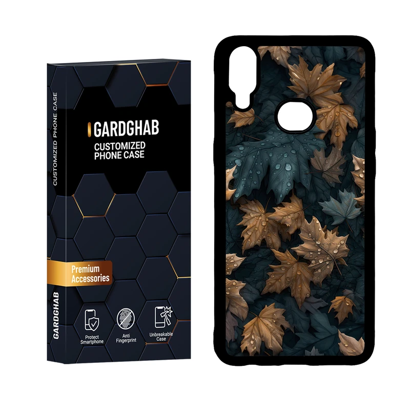 کاور گارد قاب مدل دورژله ای برگ مناسب برای گوشی موبایل سامسونگ Galaxy A10s