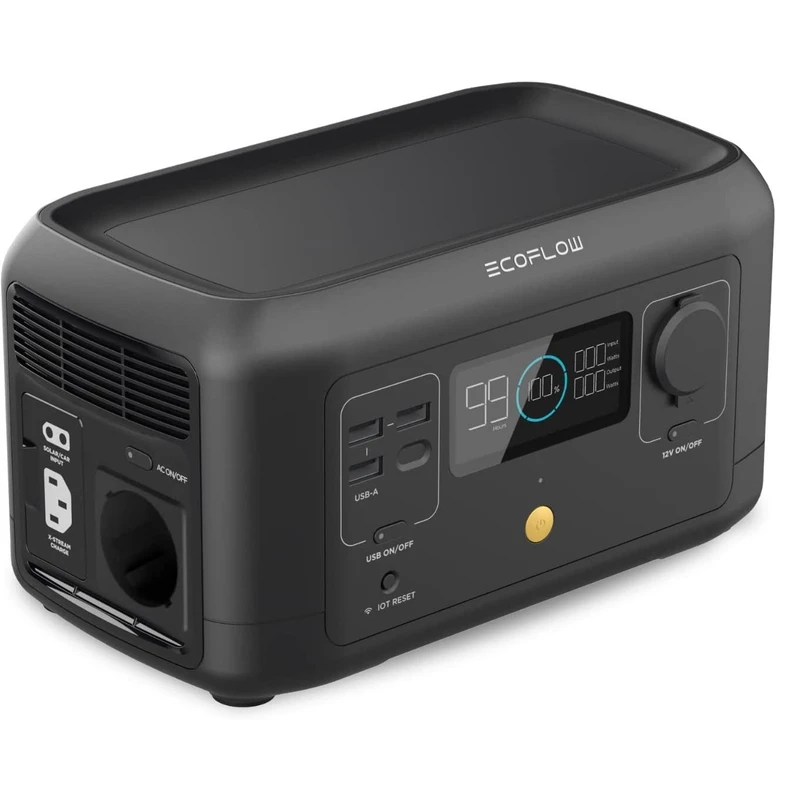 پاور استیشن 600 وات وات اکوفلو مدل River mini ظرفیت 256 وات ساعت
