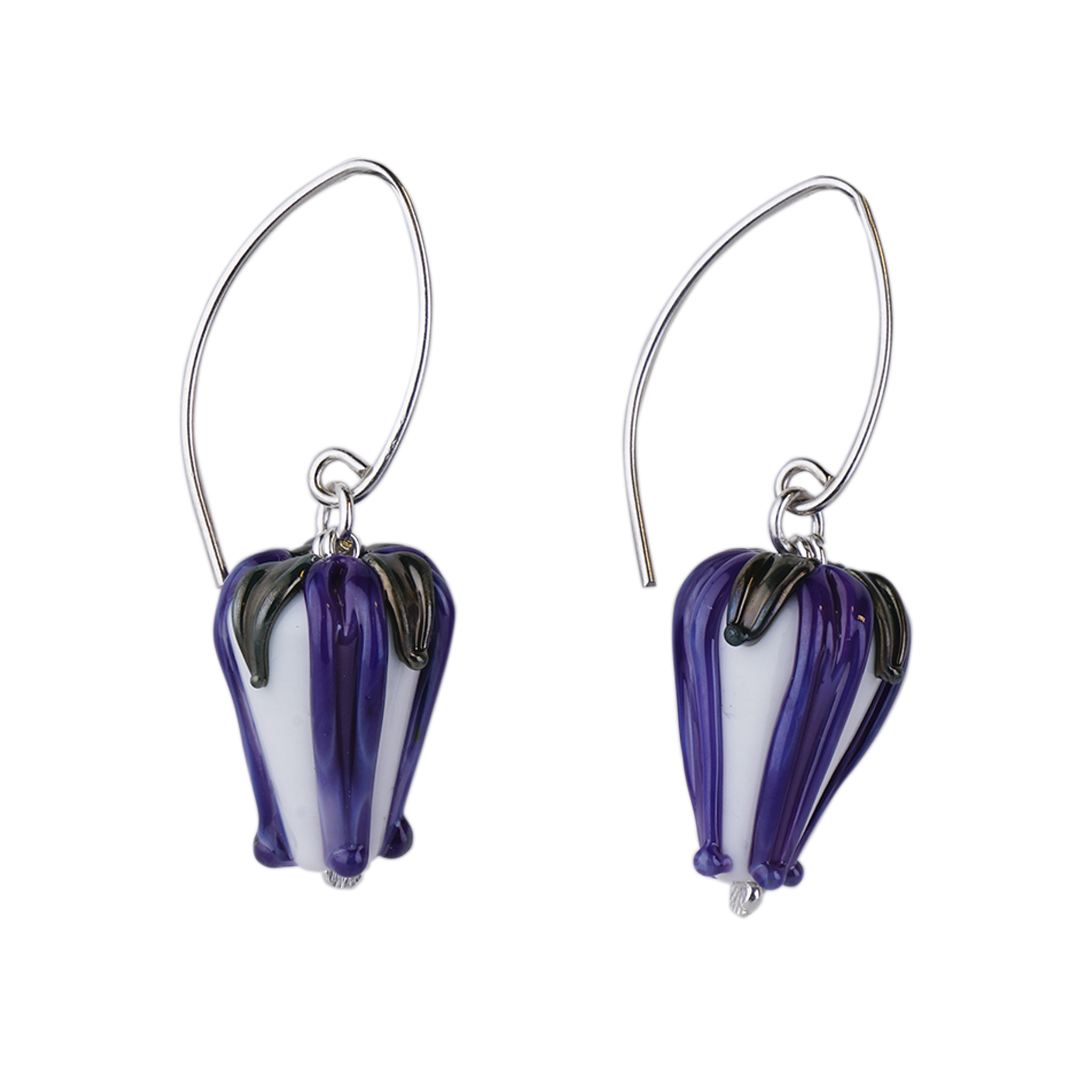 گوشواره نقره زنانه مدل رز روسی کد 001