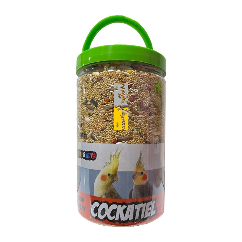 غذای عروس هلندی و طوطی سانان کوچک شهرپت مدل آجیلی وزن 1400 گرم