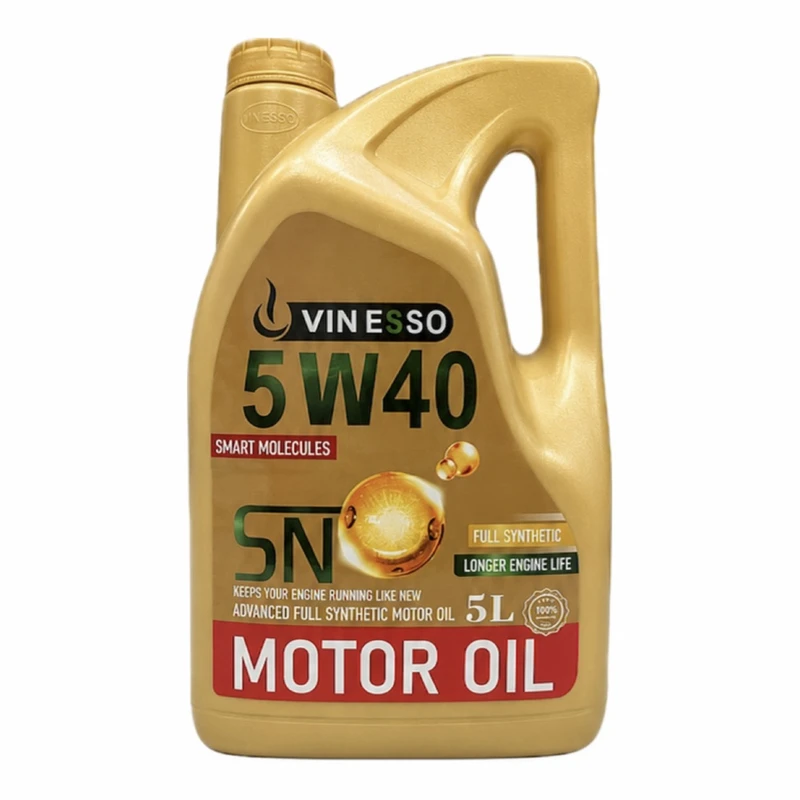روغن موتور خودرو بنزینی وینسو اویل مدل 5W40 SN 5W-40 حجم 5 لیتر