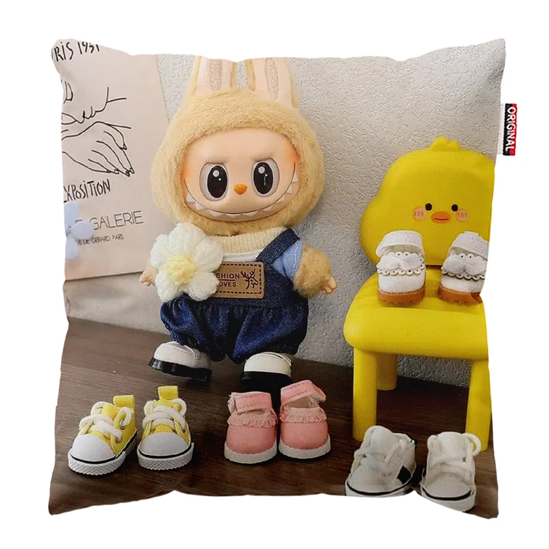 کوسن پاد آفرین مدل عروسک لبوبو کد PK301981 سایز 30*30 سانتی متر