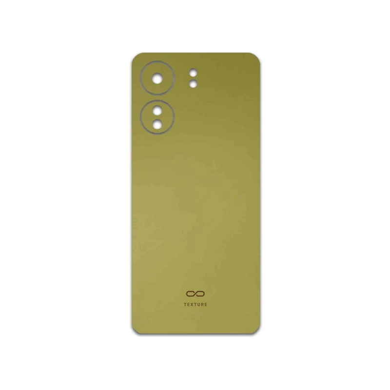 برچسب پوششی ماهوت مدل Matte-Gold مناسب برای گوشی موبایل شیائومی Redmi 13C