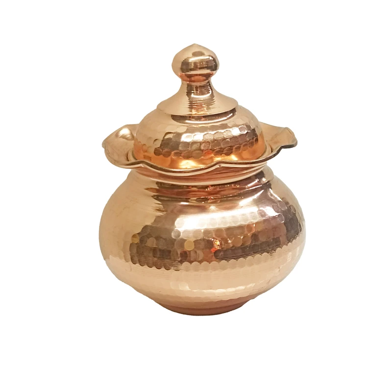 عکس شماره 2 : قندان مسی پارسیان زنجان طرح چکشی