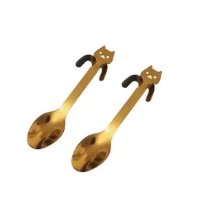 قاشق چای خوری مدل گربه بسته 2 عددی