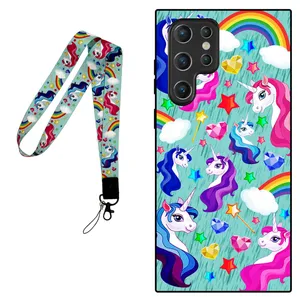Megafone Unicorn 0028 Cover For Samsung Galaxy S22 Ultra 5G Mobile Neckband