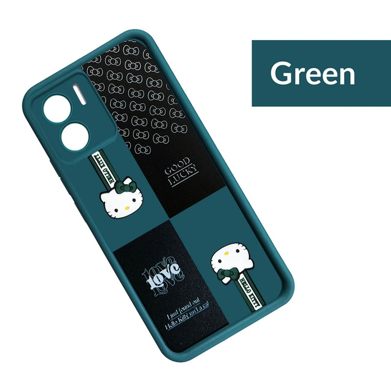 کاور موفی مدل Silicone Puffer Hello Kitty Strap مناسب برای گوشی موبایل شیائومی Redmi Note 11E به همراه بند