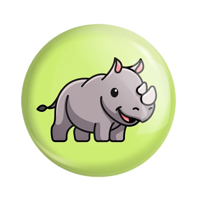 مگنت خندالو مدل حیوانات بامزه کرگدن کد 28176