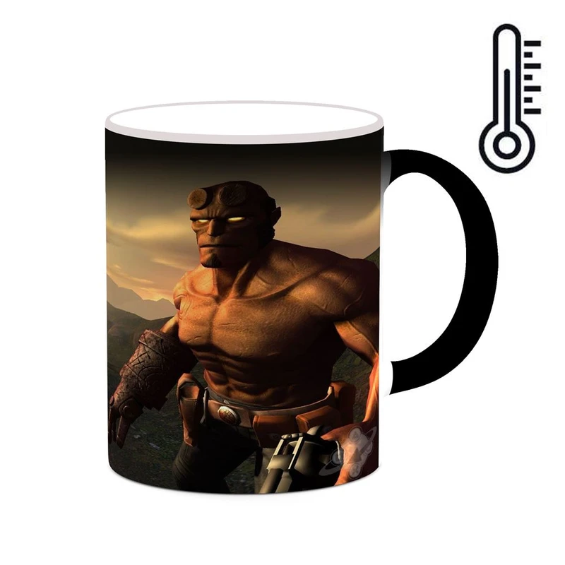 ماگ حرارتی کاکتی مدل پسر جهنمی Hellboy کد mgh38966
