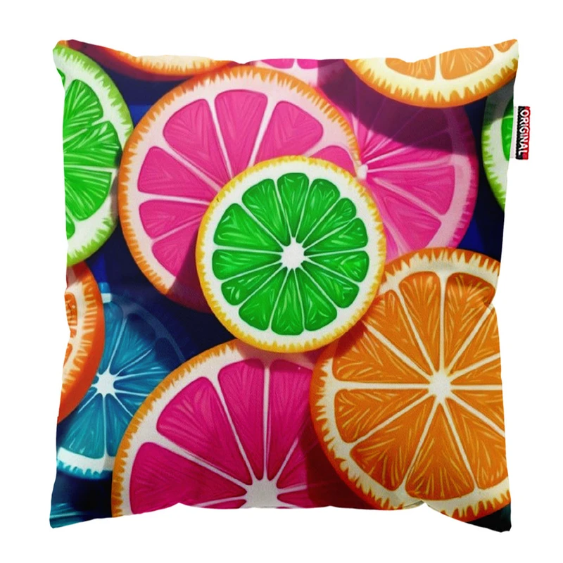 کوسن پاد آفرین طرح میوه ای کد 5238 سایز 30*30 سانتی متر