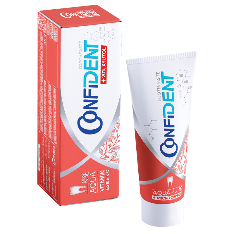 خمیر دندان کانفیدنت مدل Aqua Pure حجم 100 میلی لیتر