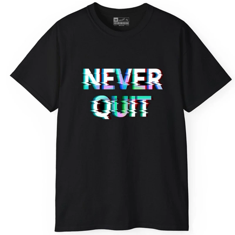 تی شرت آستین کوتاه مردانه پاد آفرین مدل کلمه انگلیسی کد232