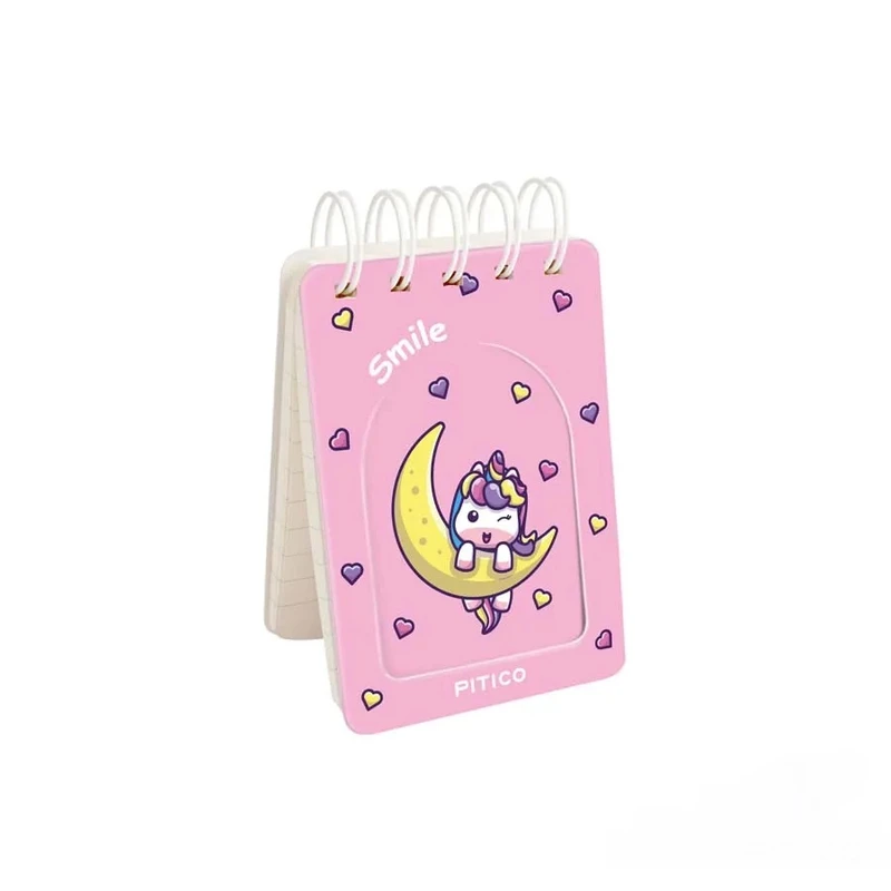 دفترچه یادداشت 80 برگ پیتیکو طرح یونیکورن کد 04