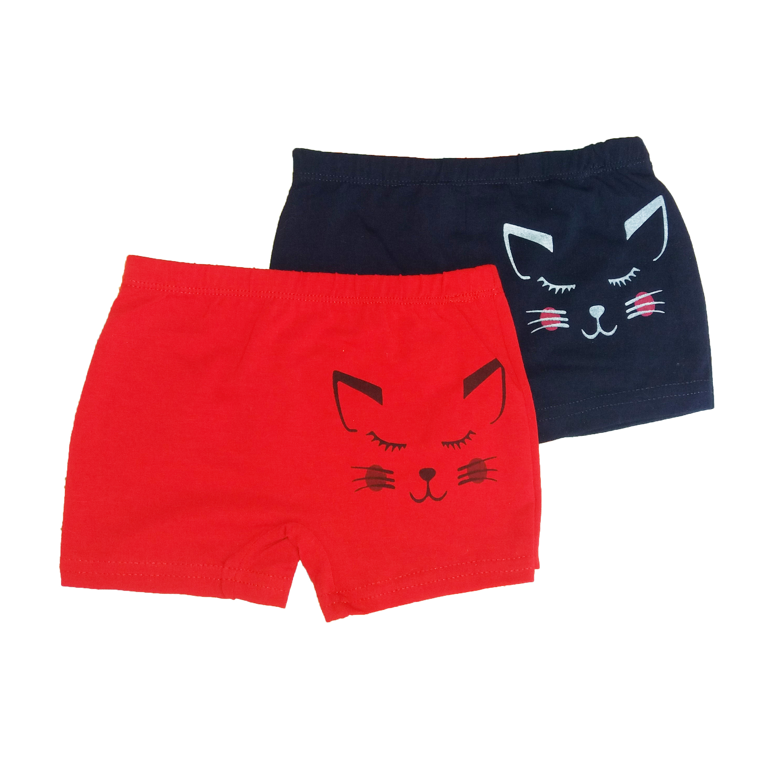 شورت دخترانه مدل Rsleepcat مجموعه 2 عددی