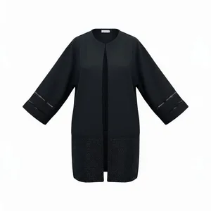 مانتو کتی زنانه مدل حاشیه دار