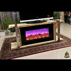  میز تلویزیون مدل شومینه کد PurePineTF1
