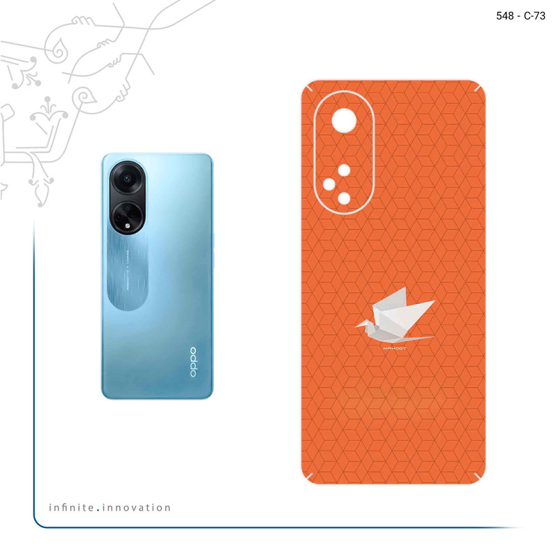 برچسب پوششی ماهوت مدل Minimalist origami bird مناسب برای گوشی موبایل اپو A98