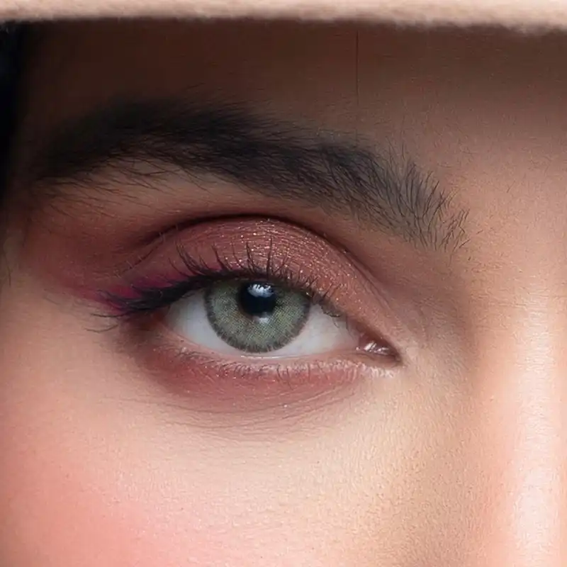 لنز چشم رویال ویژن کد 365 رنگ سبز لیمویی تیره دور دار