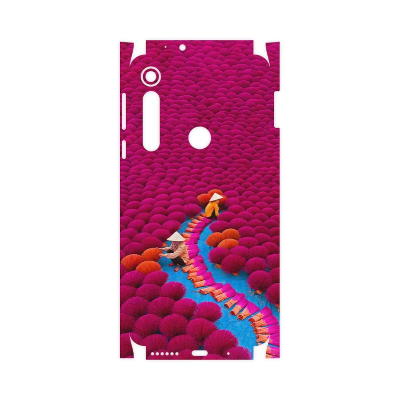 برچسب پوششی ماهوت مدل Vietnam Incense Wood Farms-FullSkin مناسب برای گوشی موبایل موتورولا One Macro