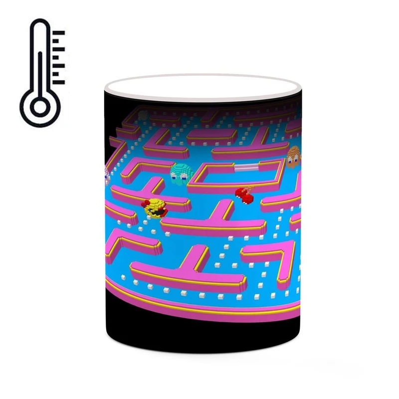 ماگ حرارتی کاکتی مدل بازی Ms. Pac-Man کد mgh29661
